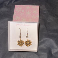Betsey Johnson Gold Bow Earrings