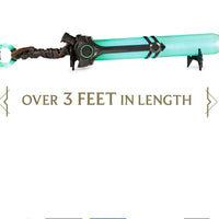 League of Legends, Life-Size Ekko’s Bat, Over 3 Feet with 15+ Iconic Lights and Sounds, Premium Cosplay, Display Stand, Champion Collection for Ages 15 +