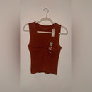Rust Sleeveless Top