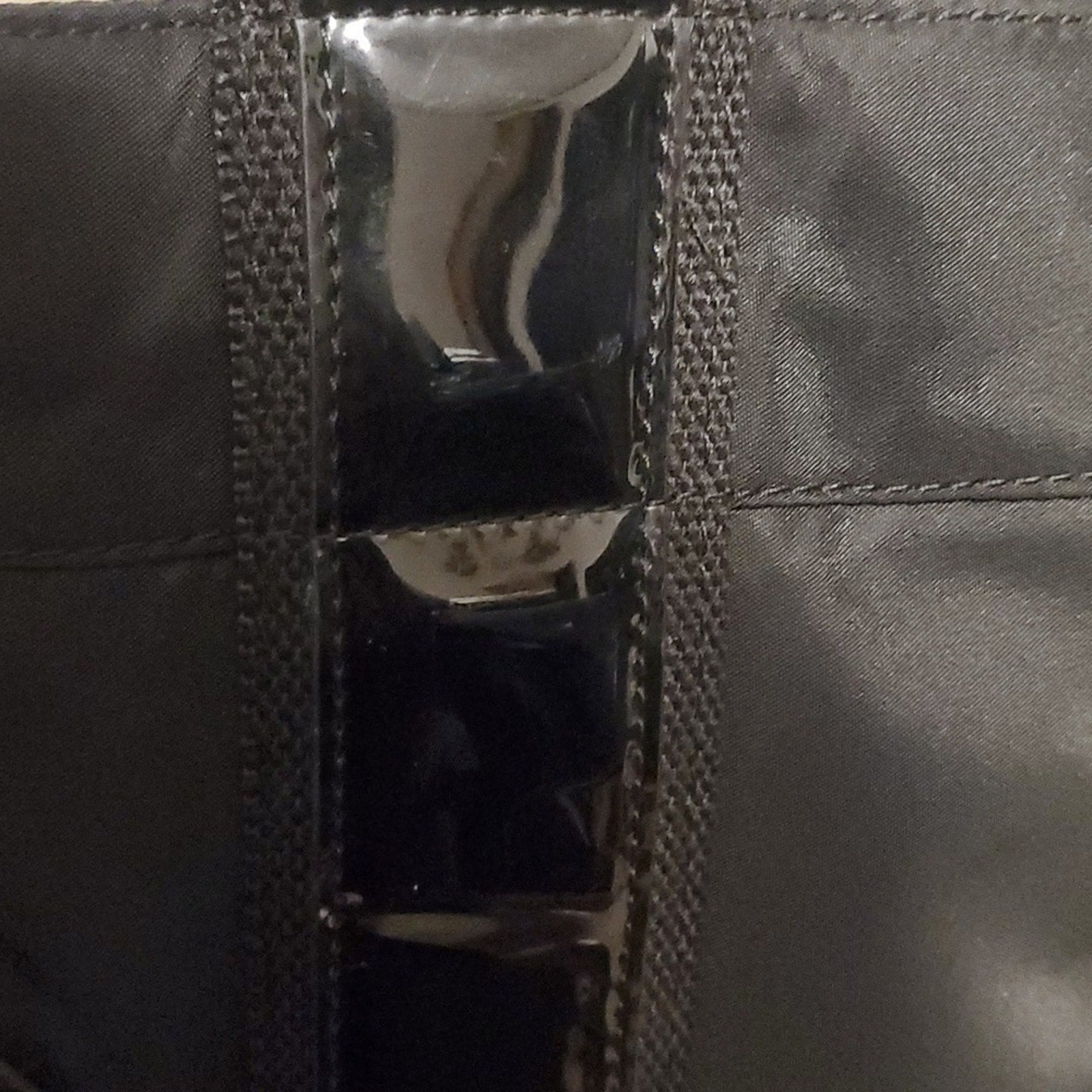 Tory Burch Black Nylon and Leather Ella Tote