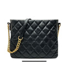Valentino Orlandi Black Quilted Chain Shoulder Bag