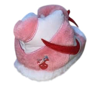 Strangelove Fuzzy Slippers Pink Nike Airforce 1 Dunk Pink, Red, White One Size Adult