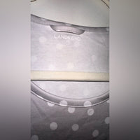 Lands End Gray Polka Dot Short-sleeve Nightgown