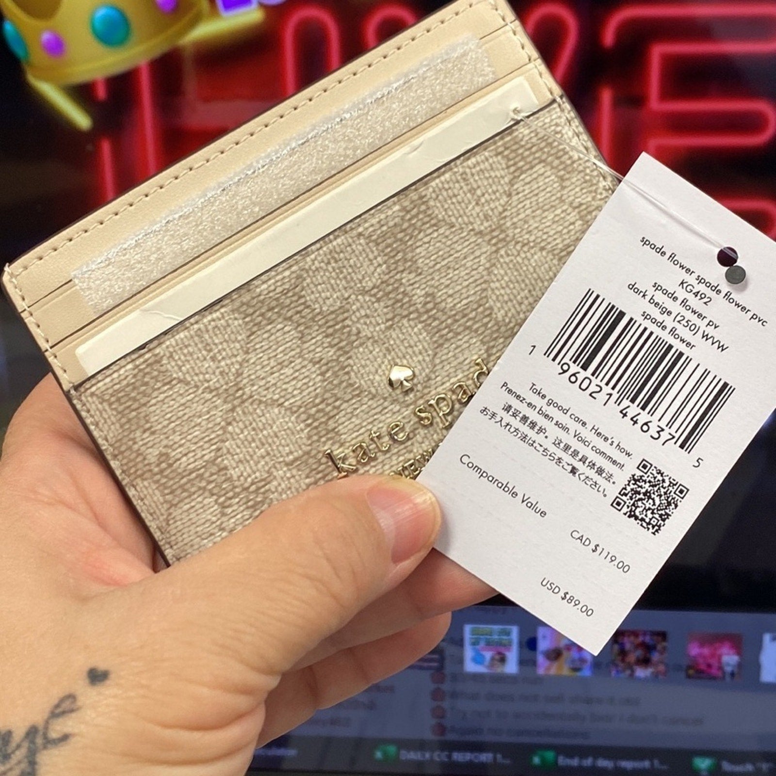Kate Spade ♠️ New York Card Holder Wallet NWT