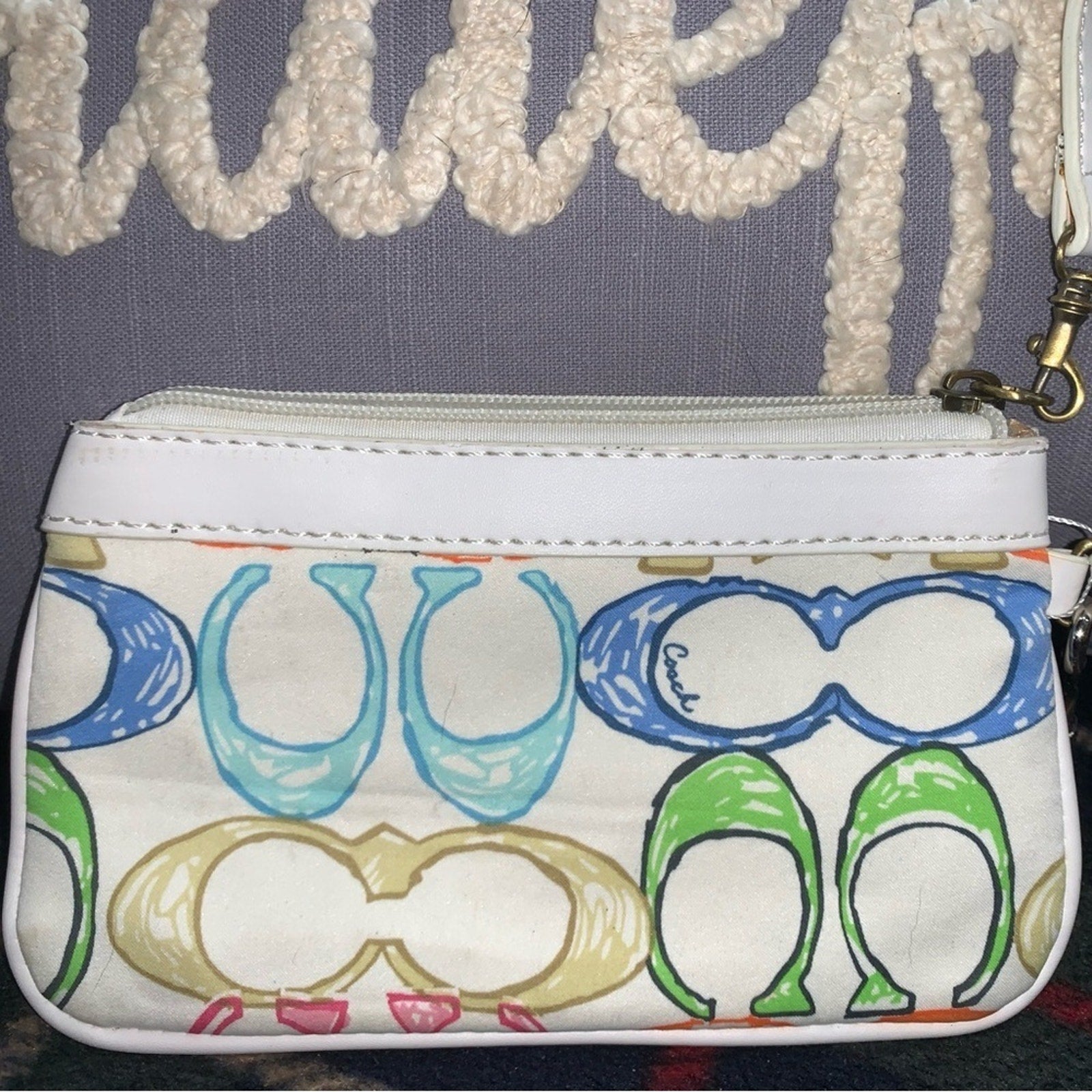 Coach Multicolor Hamptons Wristlet