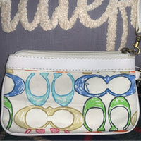 Coach Multicolor Hamptons Wristlet