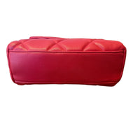 Badgley Mischka Red Vegan Leather Crossbody Purse