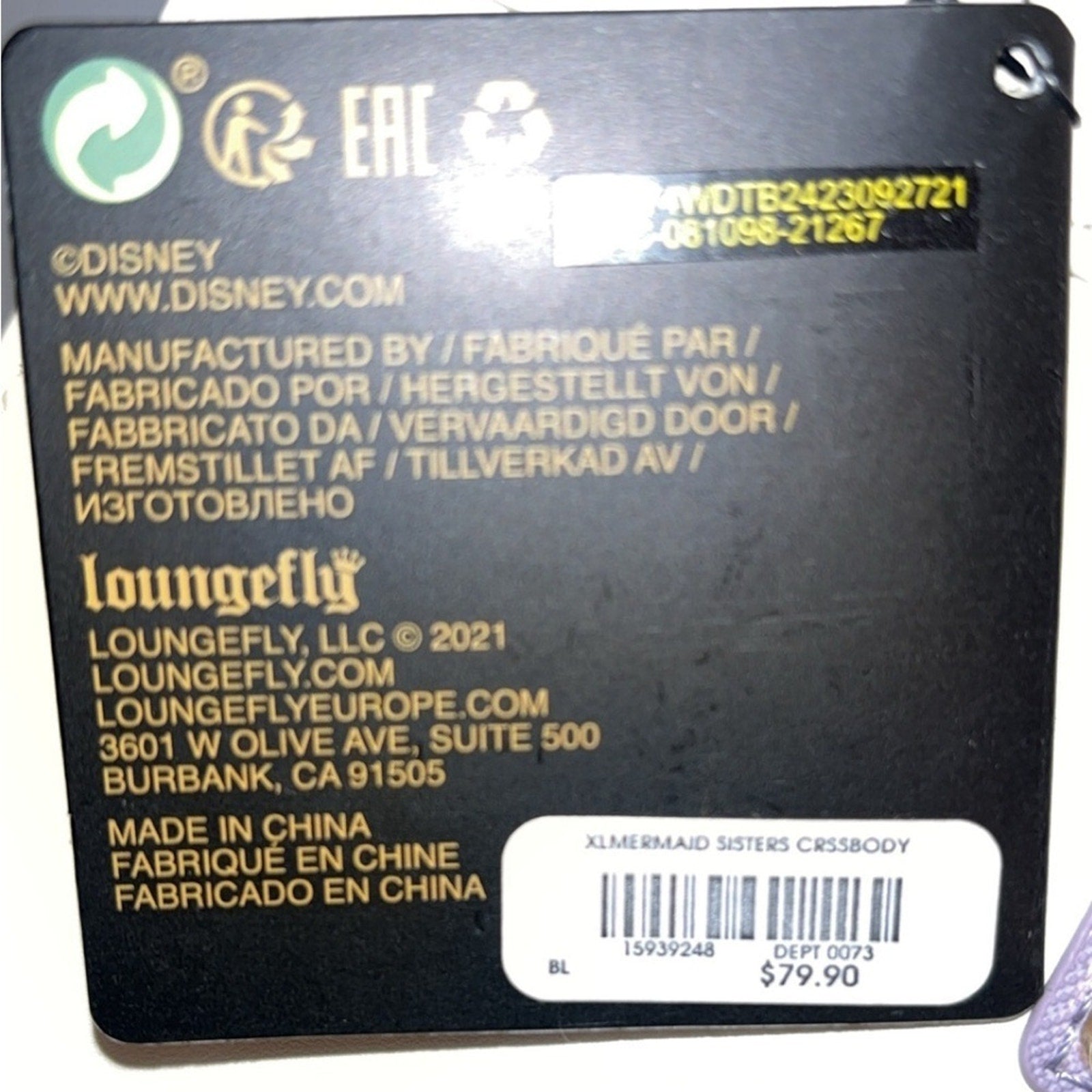 Lounge Fly Disney The Little Mermaid Daughters of Triton bundle NWT