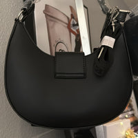 Valentino Orlandi Black Vegan Leather Shoulder Bag