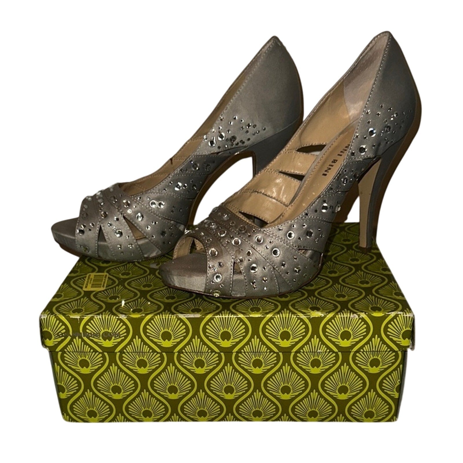 Gianni Bini, Silver, Style: ANNA042 heels