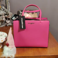 KARL LAGERFELD PARIS, Maybelle Small Crossbody Satchel, NWT, PINK