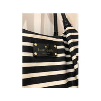 Kate Spade ♠️ Black and White Striped Diaper Bag with Changing Pad