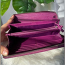 Coach Zip tan and purple wallet vintage EUC
