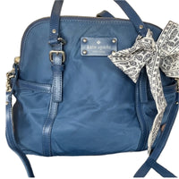 Kate Spade Navy Blue Nylon Crossbody w/Twilly