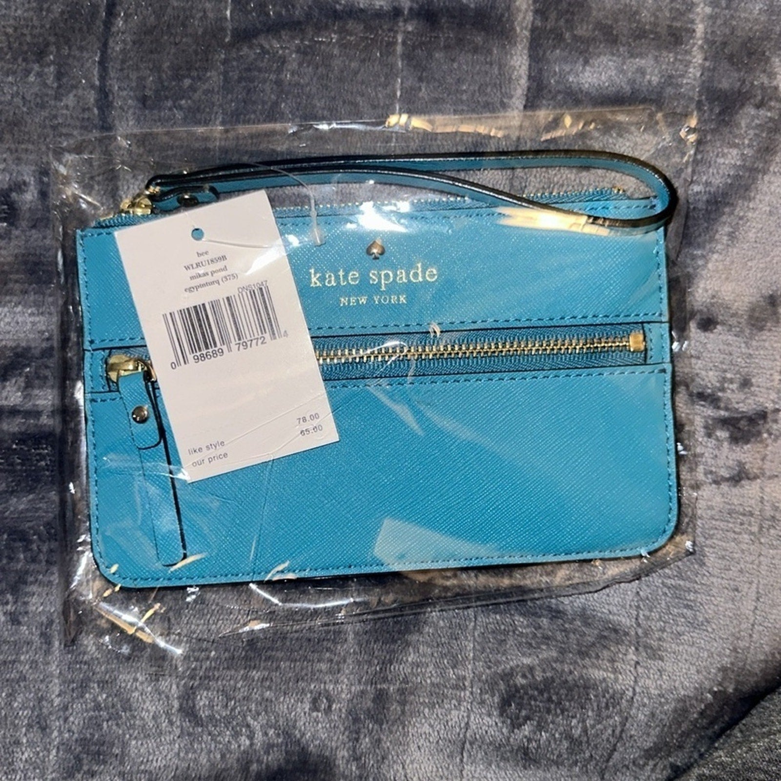 Kate Spade ♠️ New York Blue Wristlet