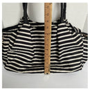 Kate Spade ♠️ Black and White Striped Diaper Bag with Changing Pad