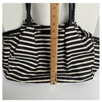 Kate Spade ♠️ Black and White Striped Diaper Bag with Changing Pad