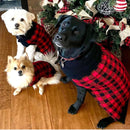 XL Black and Red Checkered Dog Shirt NWOT