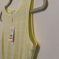 C&C California Ira Sleeveless Cotton Blend Drawstring Belt Dress