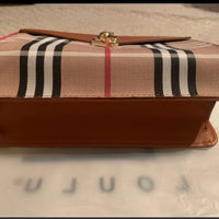 Loulu tan Plaid Women's Bag