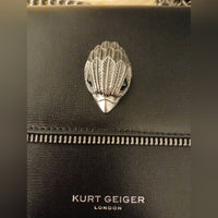 Kurt Geiger LIKE NEW Black Shoreditch with Leopard Pony Hair Sides Purse