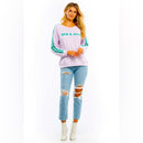 Wildfox SPIN & JUICE SOMMERS SWEATER $108.00 USD MSRP - X Small_SOLD-OUT ONLINE