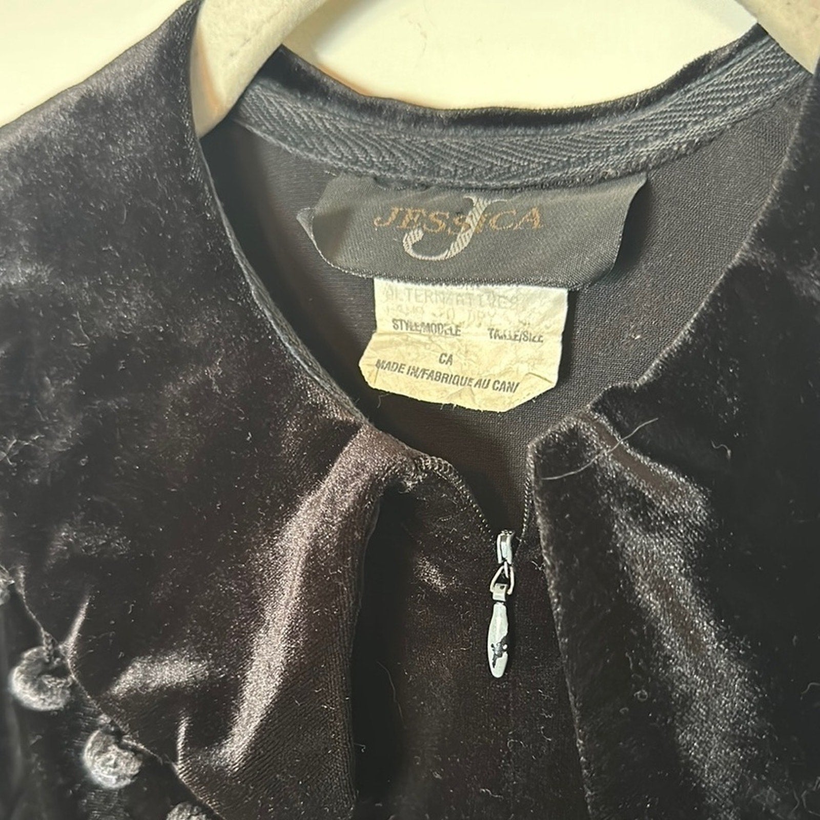 Elegant Black Velvet Dress