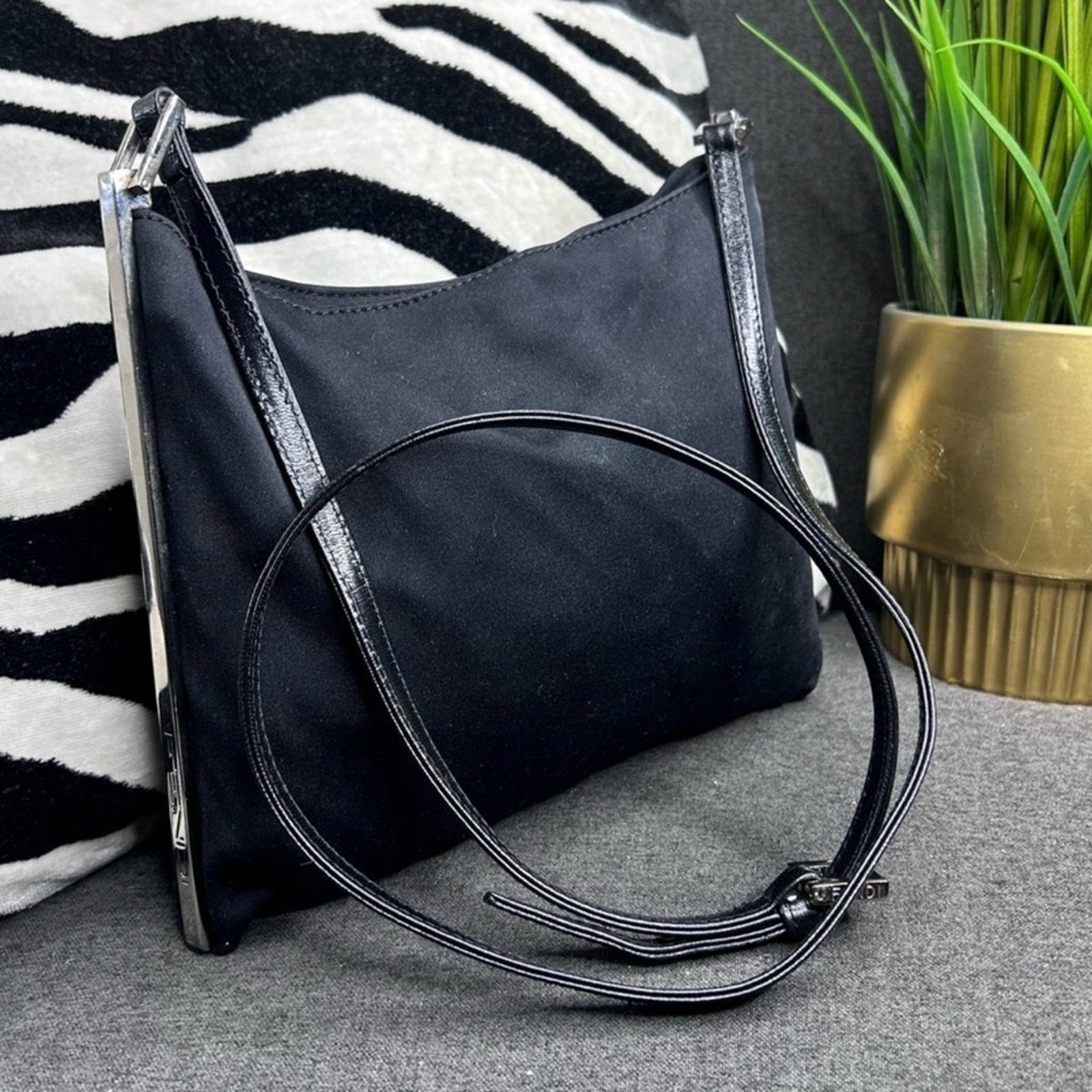 FENDI RARE Crossbody BLACK