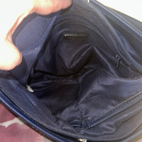 Rosetti Navy Blue Leather Shoulder Bag