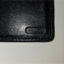 Coach Black Canvis Long Wallet