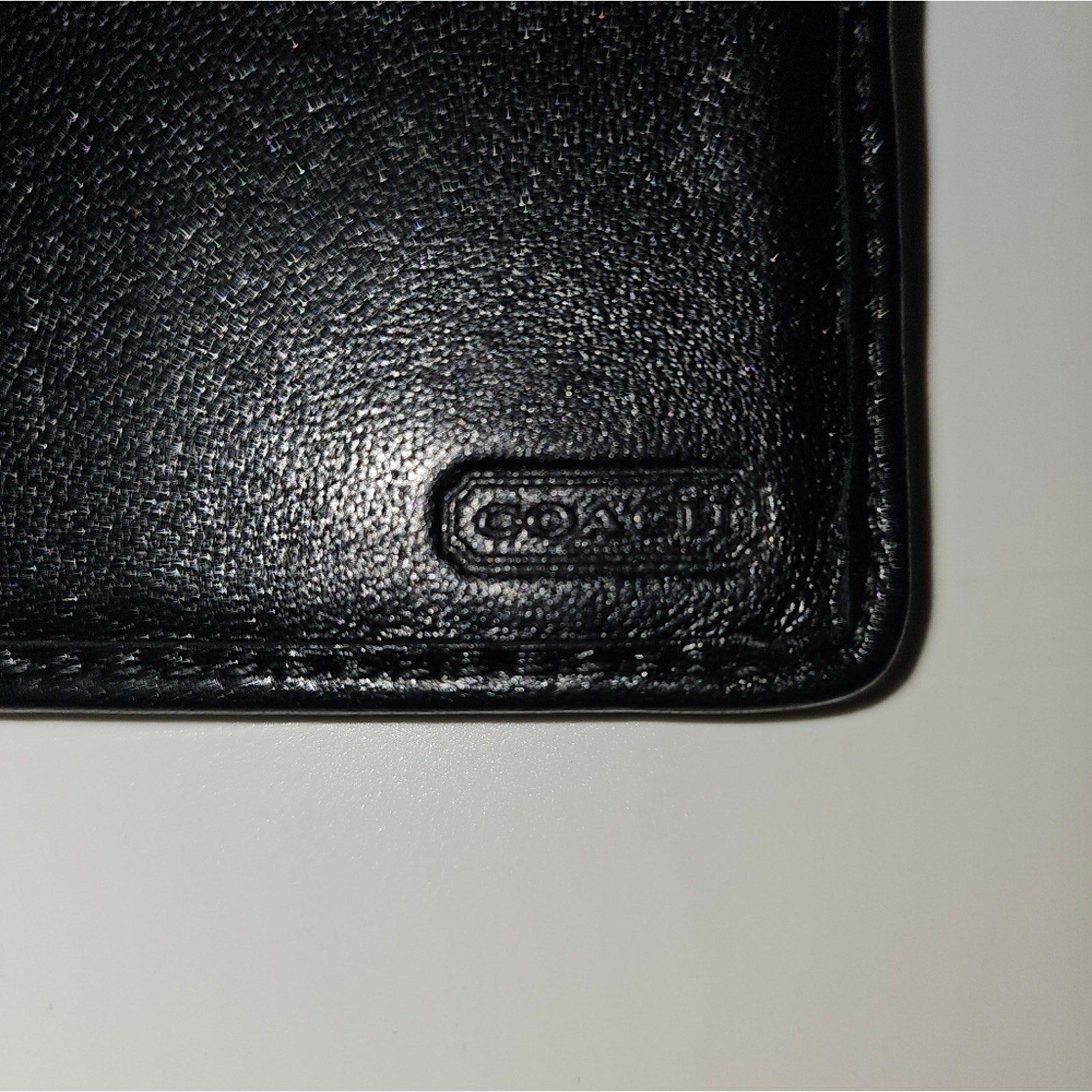 Coach Black Canvis Long Wallet