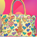 VINTAGE Dooney & Bourke Heart Print Collection Limited Edition Purse