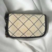 Dooney & Bourke Vintage Snap Front Wallet Wristlet with Blue Duck Charm LIKE NEW