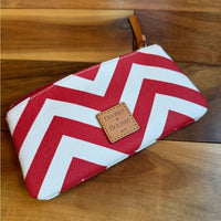 Dooney & Bourke Red White Cosmetic Makeup Bag