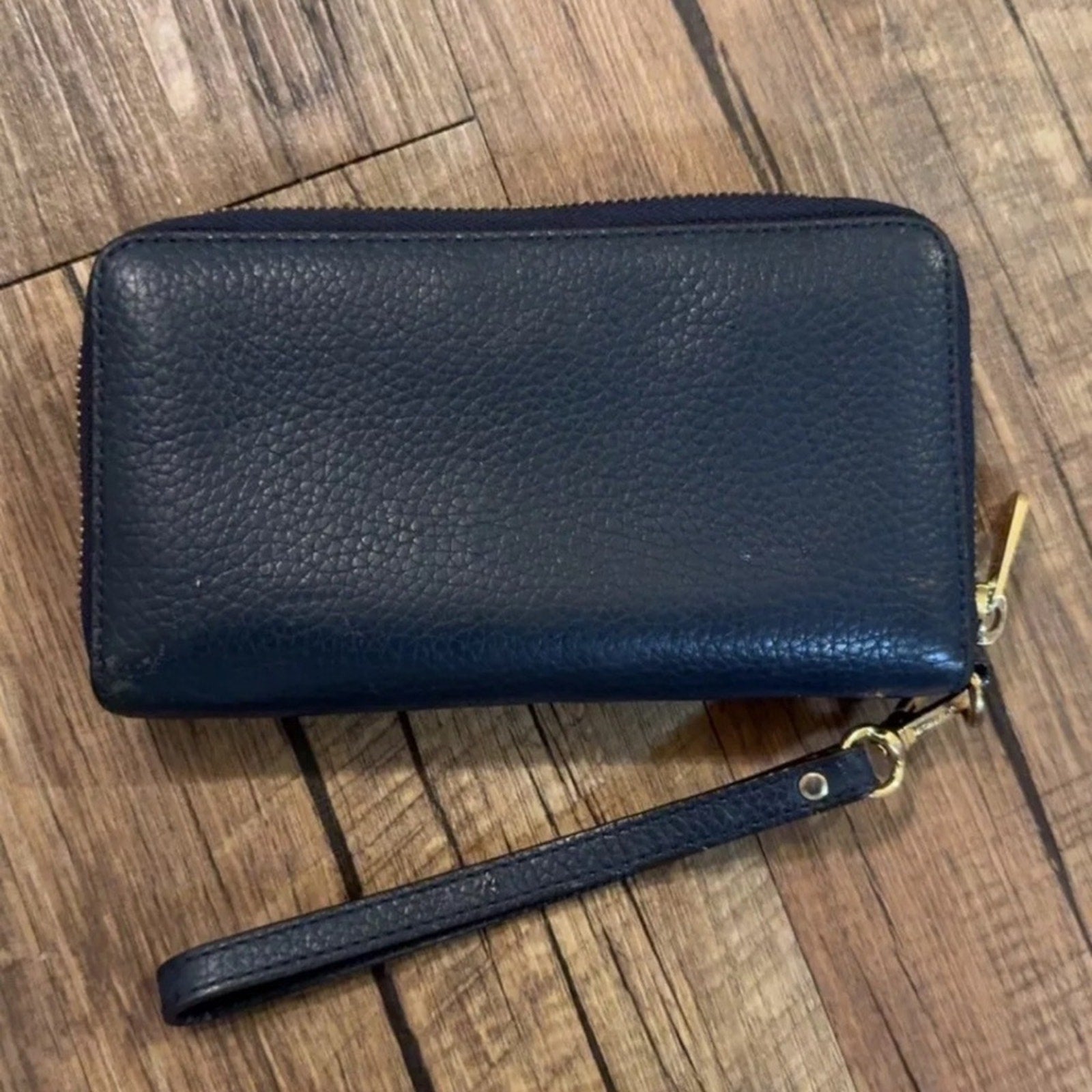 Michael Kors Blue Pebble Grain Leather Key/Coin/credit card Pouch A4