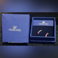 SWAROVSKI 2016 Pierced HARLEY EARLOBE EARRINGS - 5198391 PINKS/WHITE