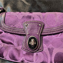 Vintage Coach Turn Lock Purple Wristlet