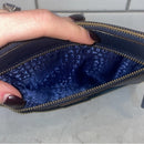 Kate Spade ♠️ Navy wristlet EUC