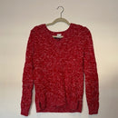 LANDS' END S (6-8) Cotton Drifter V-neck Sweater NWT $80