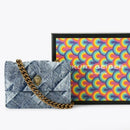 MICRO DENIM KENSINGTON BAG Kurt Geiger London NWOT