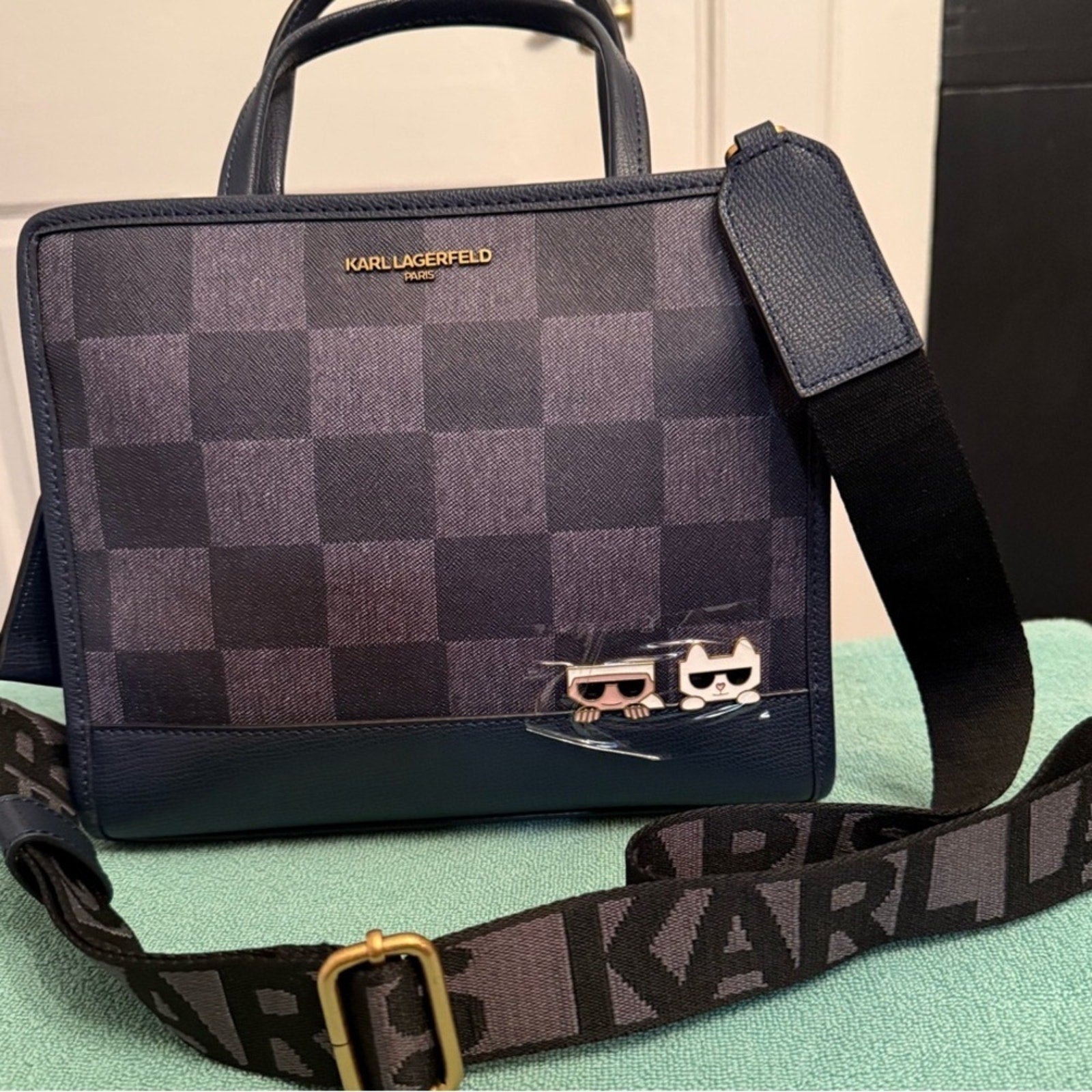 Karl Lagerfeld Checkered Handbag