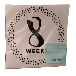 Pearhead Pregnancy Black and Gold Milestone Belly Stickers (15 included)